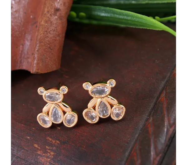 Gold_American_Diamond_Alloy_Trendy_Earring_For_Women