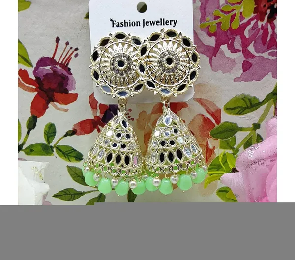 Pista_Green_American_Diamond_Alloy_Trendy_Earring_For_Women