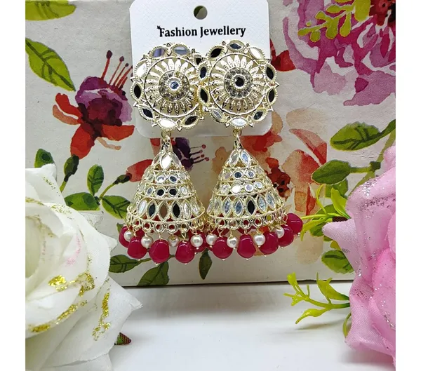 Red_American_Diamond_Alloy_Trendy_Earring_For_Women