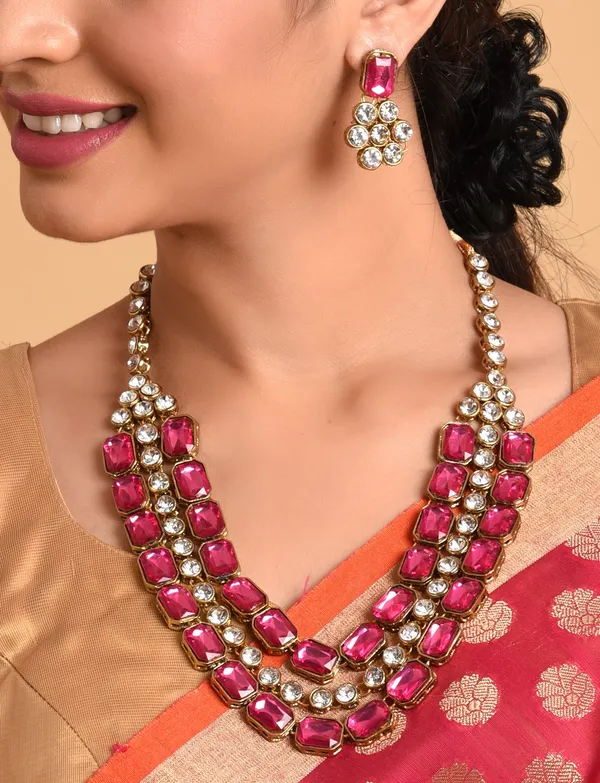 Rani_Gold_Plated_Layered_Necklace_Set_For_Women