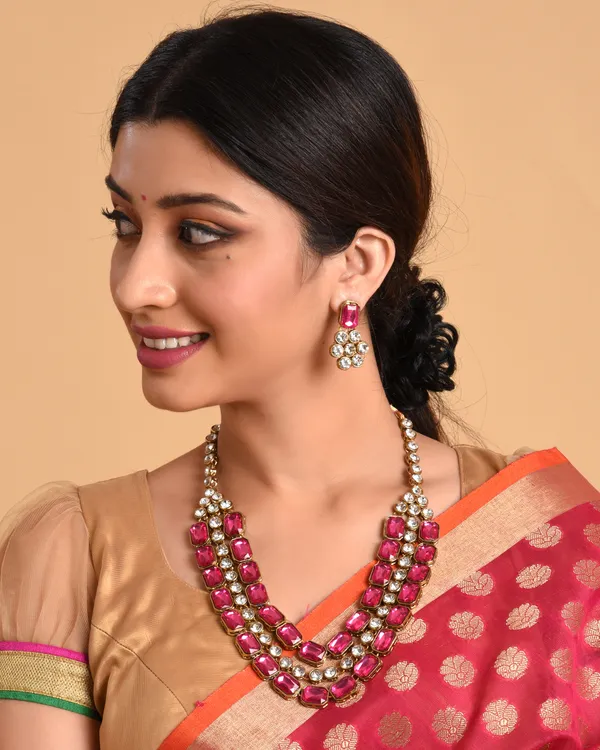 Rani_Gold_Plated_Layered_Necklace_Set_For_Women