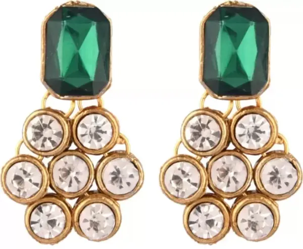 Green_Gold_Plated_Layered_Necklace_Set_For_Women
