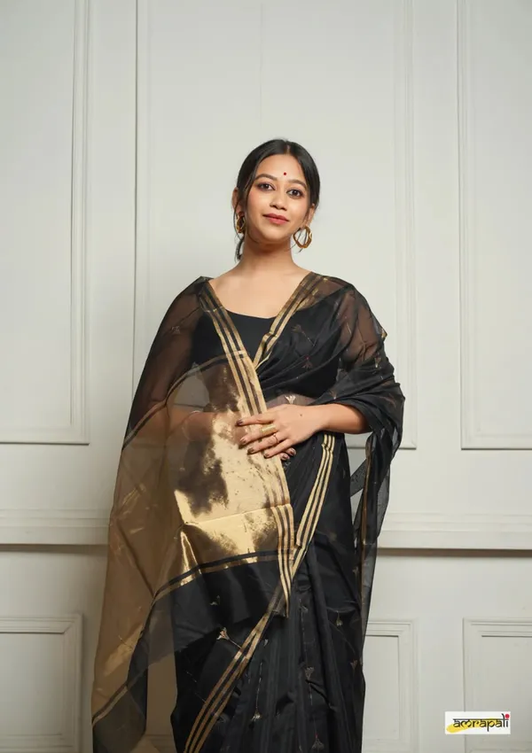 Soft_Banarasi_Silk_Saree_With_Blouse_Piece_For_Women