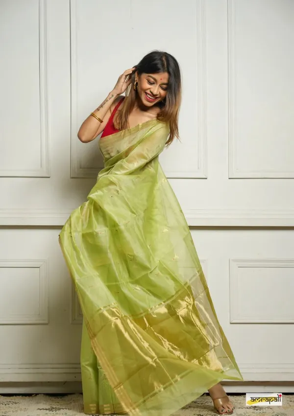 Soft_Banarasi_Silk_Saree_With_Blouse_Piece_For_Women