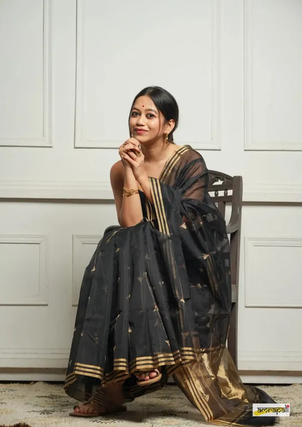 Soft_Banarasi_Silk_Saree_With_Blouse_Piece_For_Women