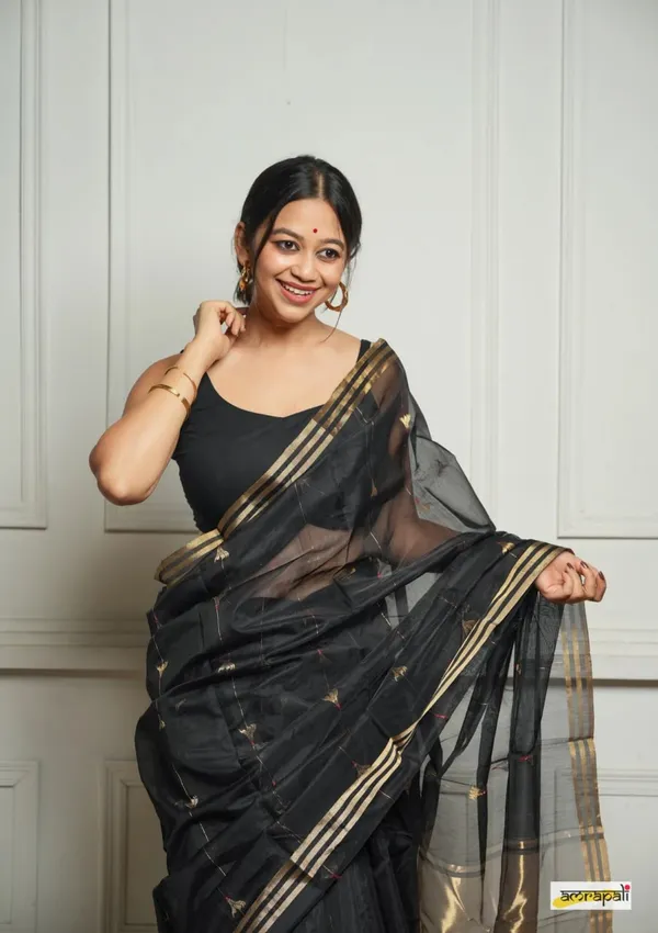 Soft_Banarasi_Silk_Saree_With_Blouse_Piece_For_Women