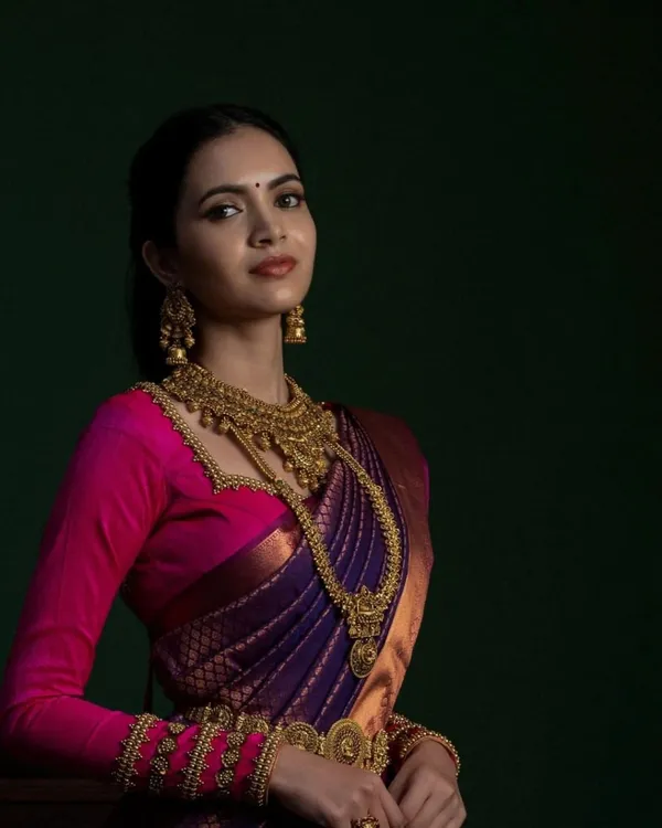 Purple_Soft_Silk_Saree_With_Blouse_Piece_For_Women