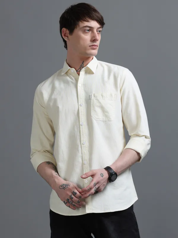 Yellow_Cotton_Full_Sleeve_Shirt