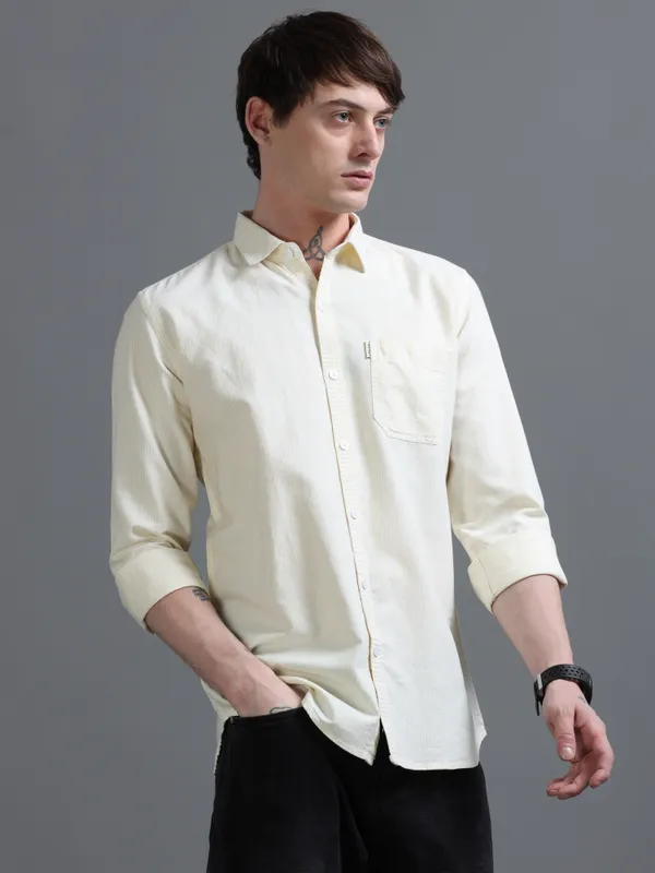 Yellow_Cotton_Full_Sleeve_Shirt
