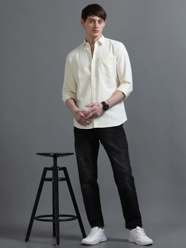 Yellow_Cotton_Full_Sleeve_Shirt