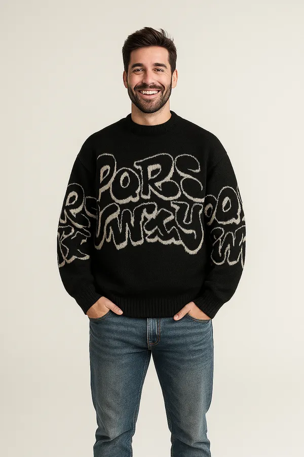 100%_Cotton_premium_Black_Pullover_"_Bold_Comfort_for_the_Modern_Man."_