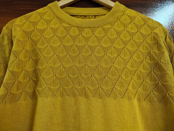 100%_Cotton_Mustard_Knitted_Top_For_Women
