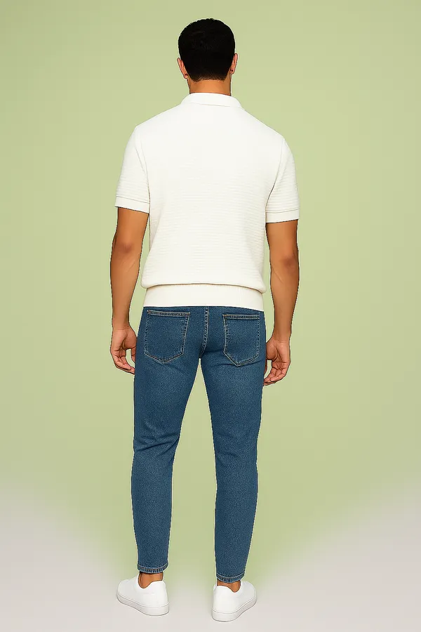 Textured._Tailored._Timeless._This_is_how_you_level_up_basics.__100%_Cotton_White_Premium_Quality_Classic_half_sleeves_polo_For_Men