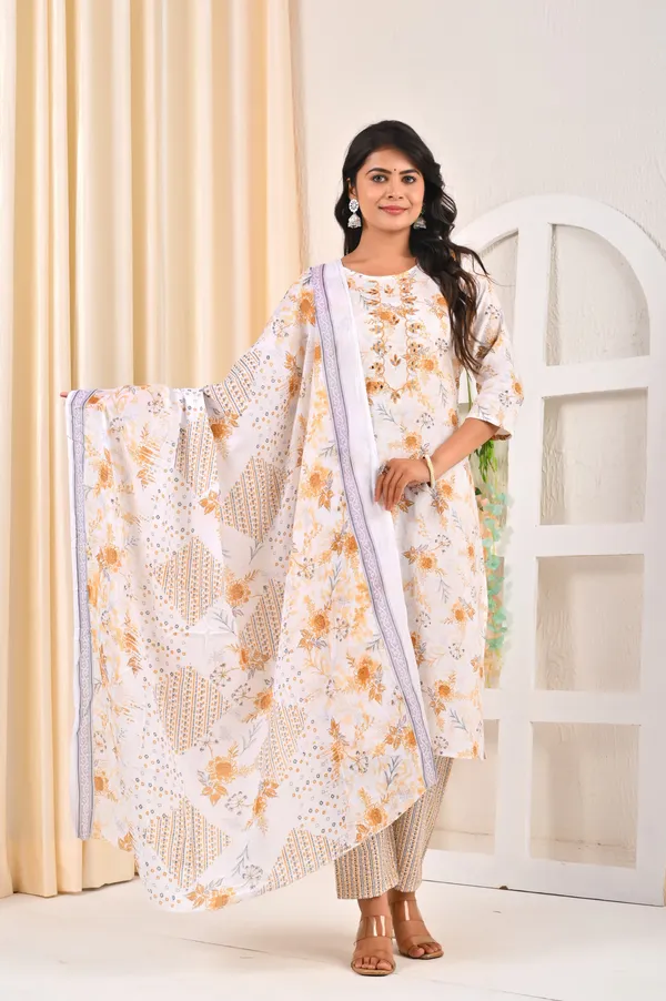 Floral_Printed_Thread_Work_Kurta_With_Palazzos_&_Dupatta