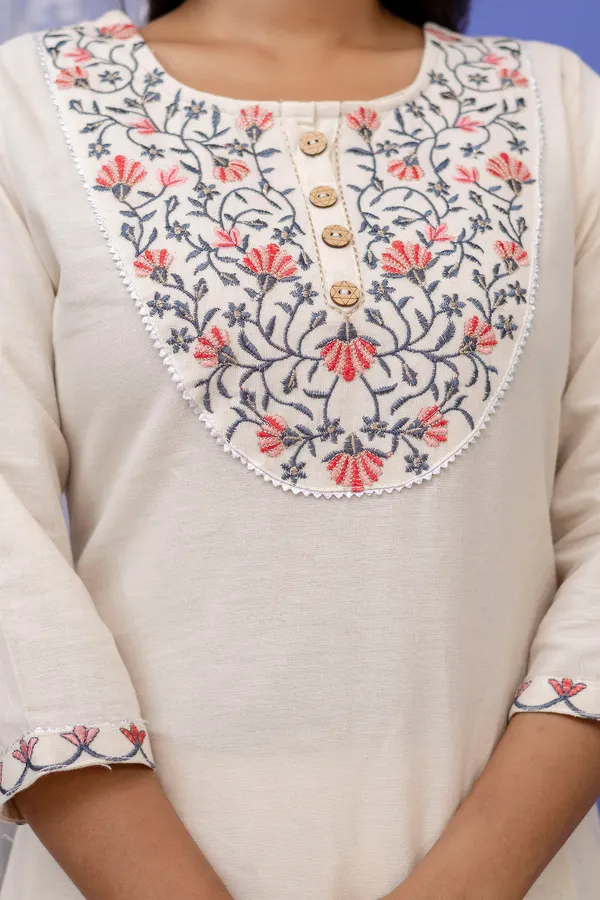Khaddi_Cotton_Kurti_Pant_Dupatta_Set/Plus_Size/Trending_Set