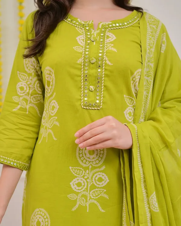 Lime_Green_Premium_Cotton_Mirror_Suit