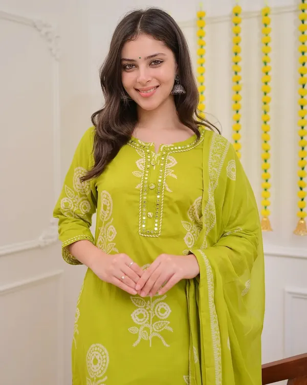 Lime_Green_Premium_Cotton_Mirror_Suit