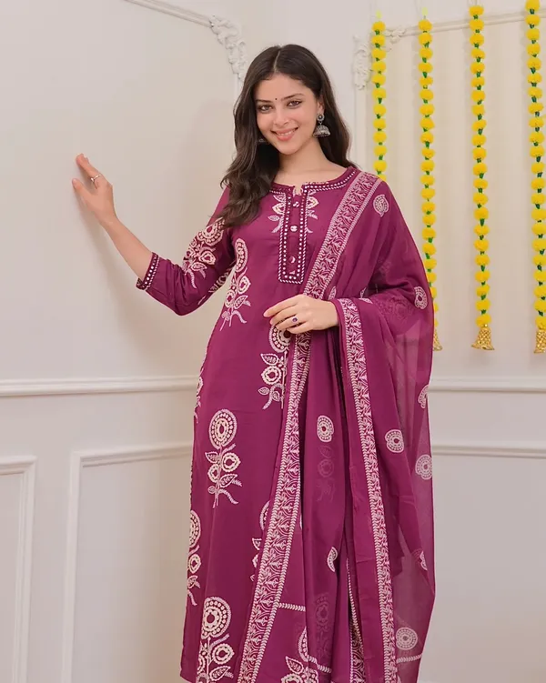 Magenta_Premium_Cotton_Mirror_Suit