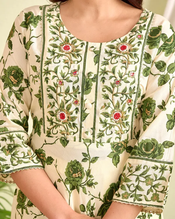 Yellow_Viscose_Rayon__Printed_Kurti_Pant_with_Dupatta