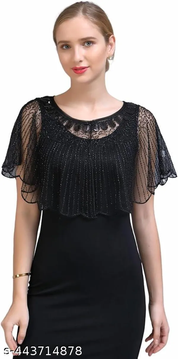 Black_High-Quality_Beaded_Sequin_Shawl_Evening_Poncho_For_Women