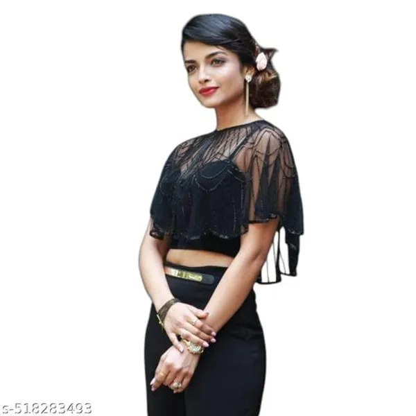Black_Trendy_Design_Ponchos_For_Women