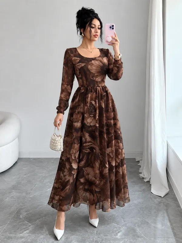 Women_Printed_Flared_Maxi_Dress_with_Full_Sleeves