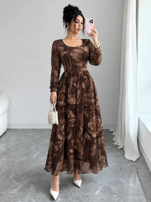 Women_Printed_Flared_Maxi_Dress_with_Full_Sleeves