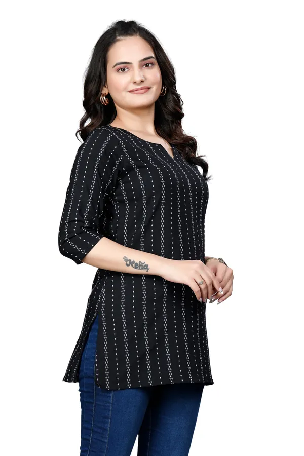 Eight_One_Black_Cotton_Blend_Top