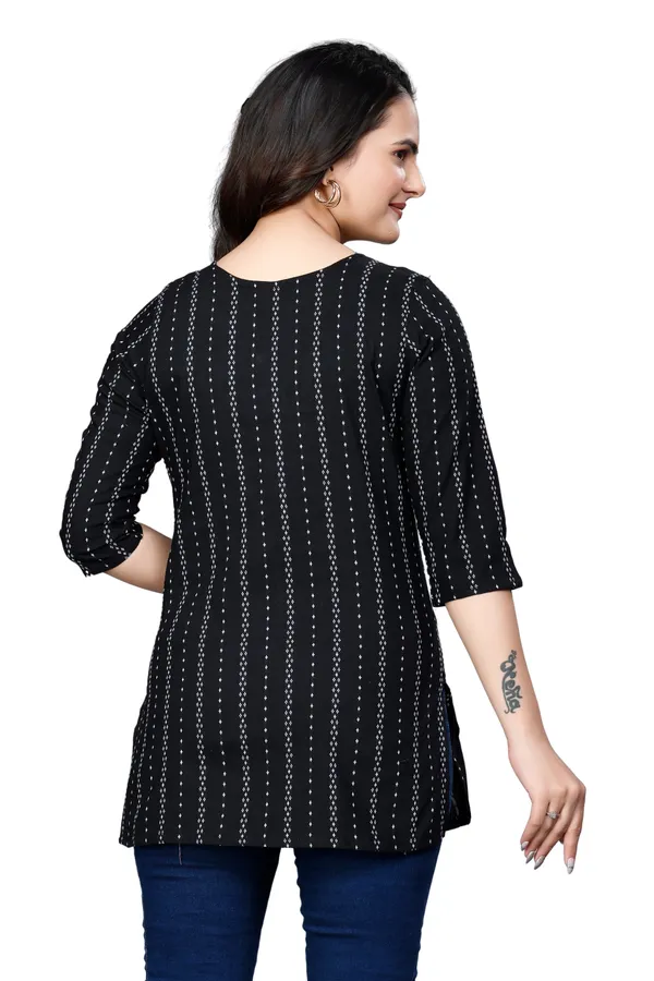 Eight_One_Black_Cotton_Blend_Top