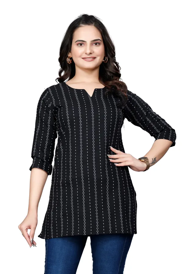 Eight_One_Black_Cotton_Blend_Top
