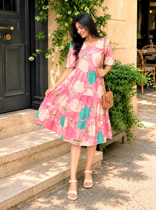 Floral_Printed_Tiered_Midi_Dress