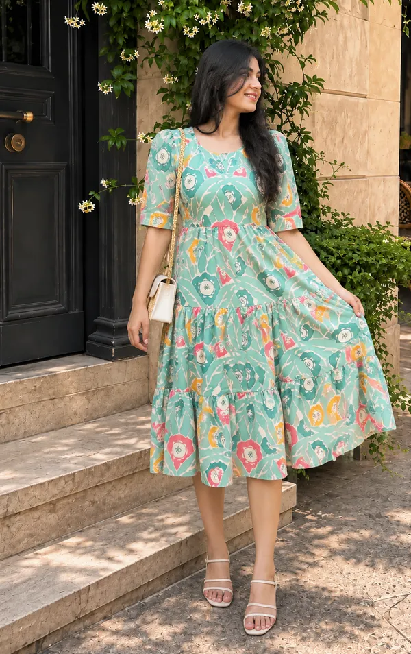 Floral_Printed_Tiered_Midi_Dress