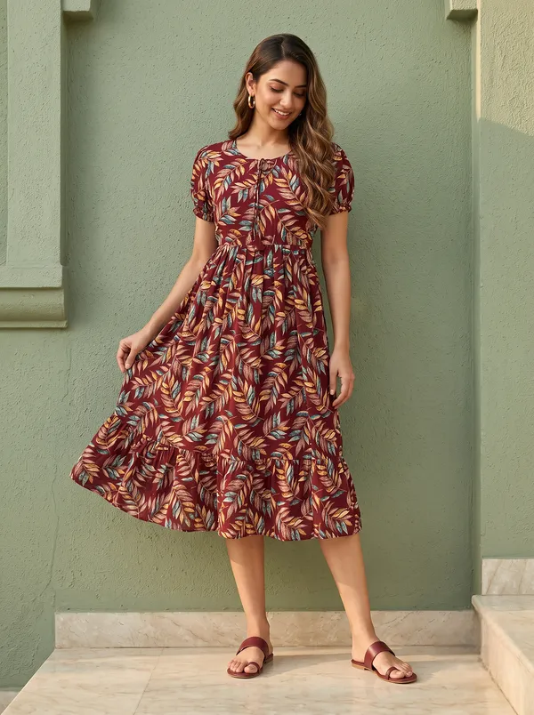 Printed_A-Line_Tiered_Midi_Dress