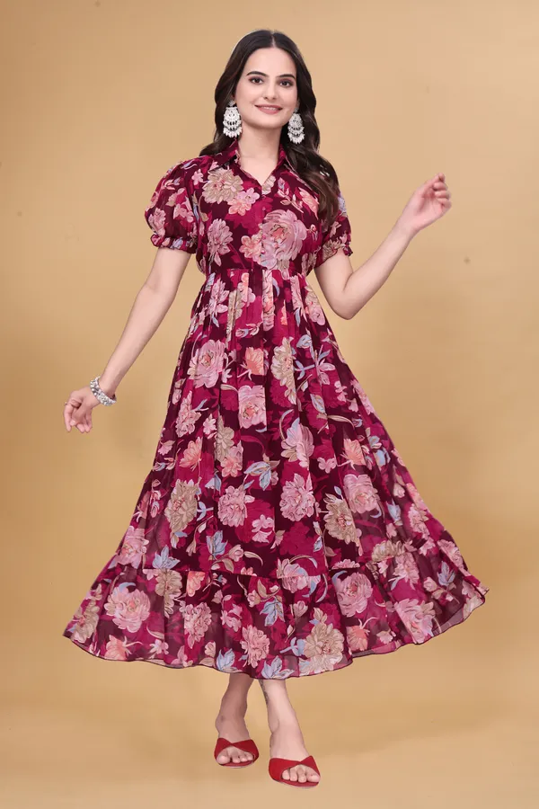 Women_Floral_Print_A-Line_Midi_Dress_|_Maroon_|_Puff_Sleeves_|_Casual_Party_Wear_Dress
