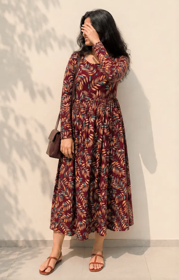 Women_Printed_Flared_Maxi_Dress_with_Full_Sleeves