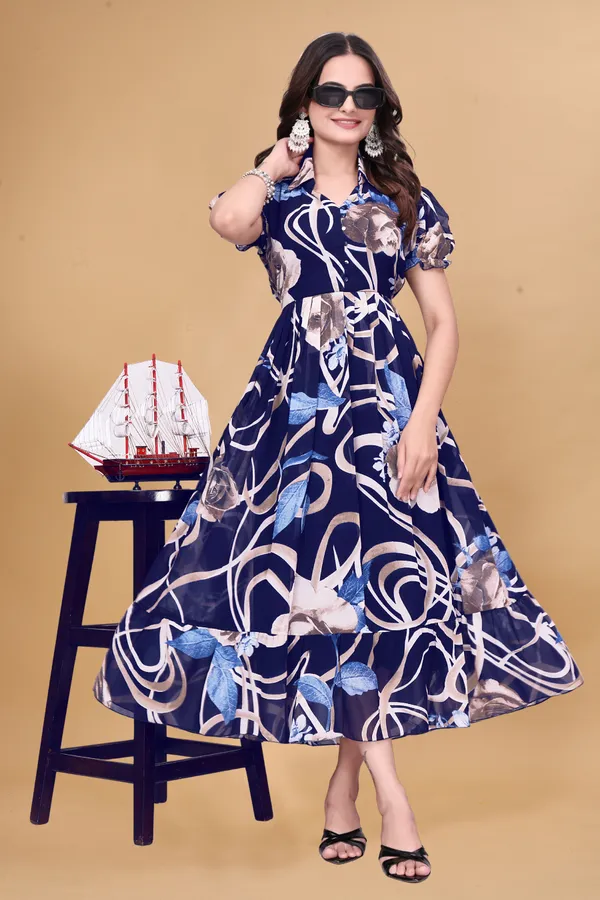 Women’s_Navy_Blue_Floral_Printed_Midi_Dress_|_Short_Puff_Sleeves_|_Fit_&_Flare_Casual_&_Party_Wear_Dress