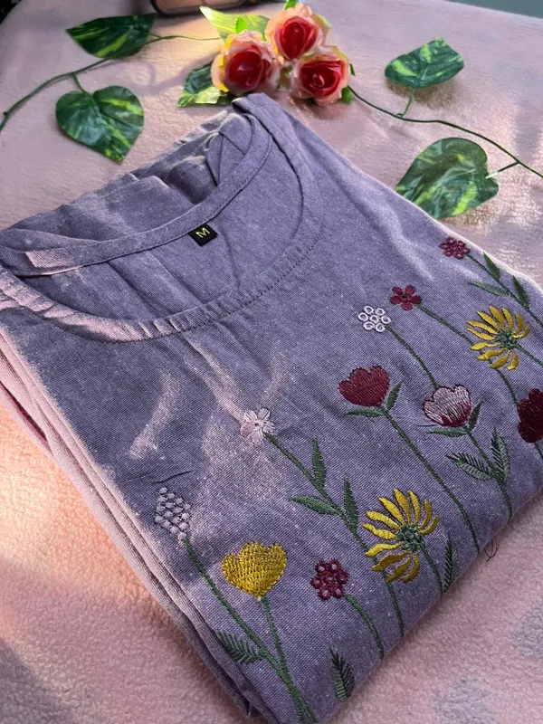 Women’s_Pink__Cotton_Floral_Thread_Embroidered_Knee-Length_Dress
