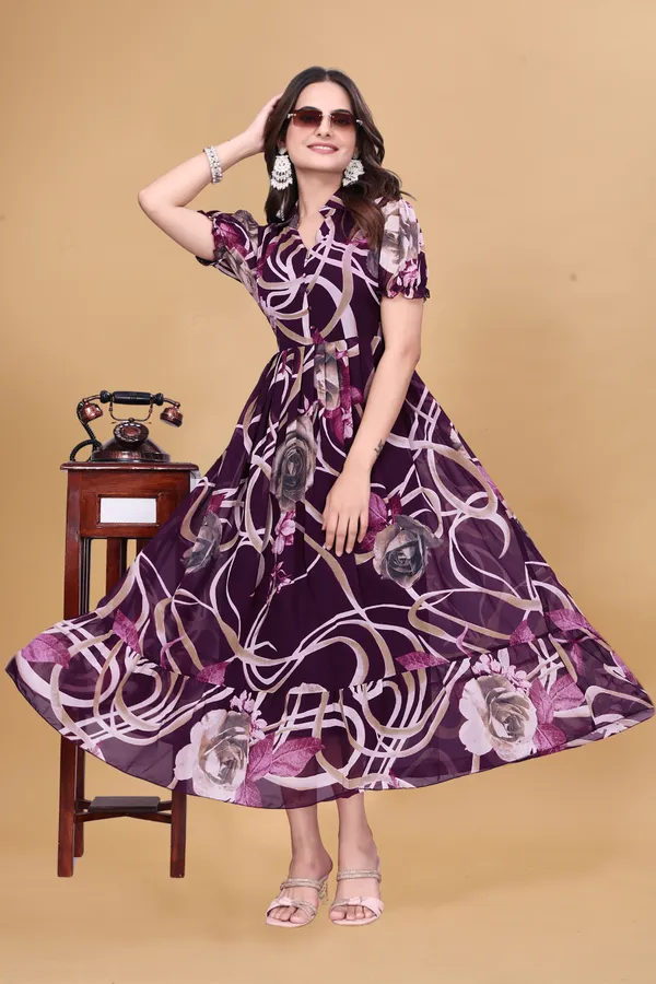 Women’s_Wine_Purple_Floral_Printed_Midi_Dress_|_Puff_Sleeves_|_Fit_&_Flare_Casual_&_Party_Wear_Dress