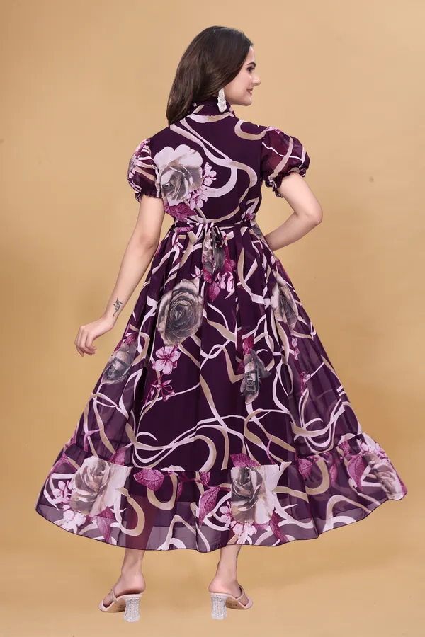 Women’s_Wine_Purple_Floral_Printed_Midi_Dress_|_Puff_Sleeves_|_Fit_&_Flare_Casual_&_Party_Wear_Dress