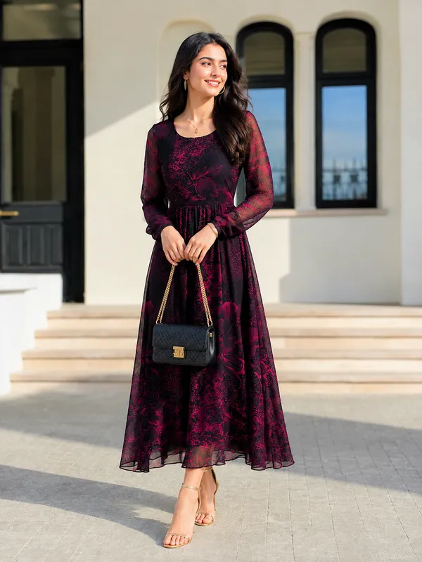 Women_Printed_Flared_Maxi_Dress_with_Full_Sleeves