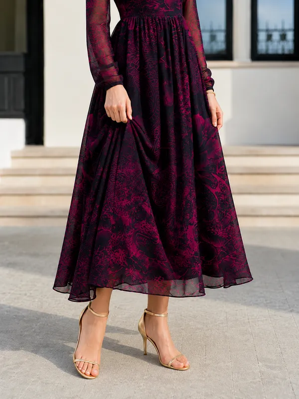 Women_Printed_Flared_Maxi_Dress_with_Full_Sleeves