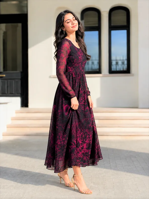 Women_Printed_Flared_Maxi_Dress_with_Full_Sleeves