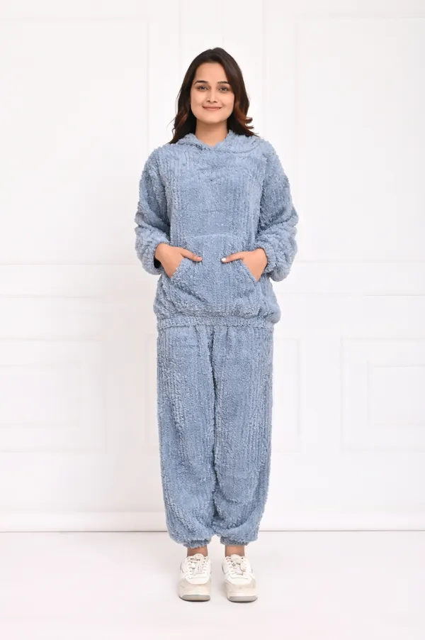 Blue_Winterwear_Night_Suit_With_Hoodie_For_Women