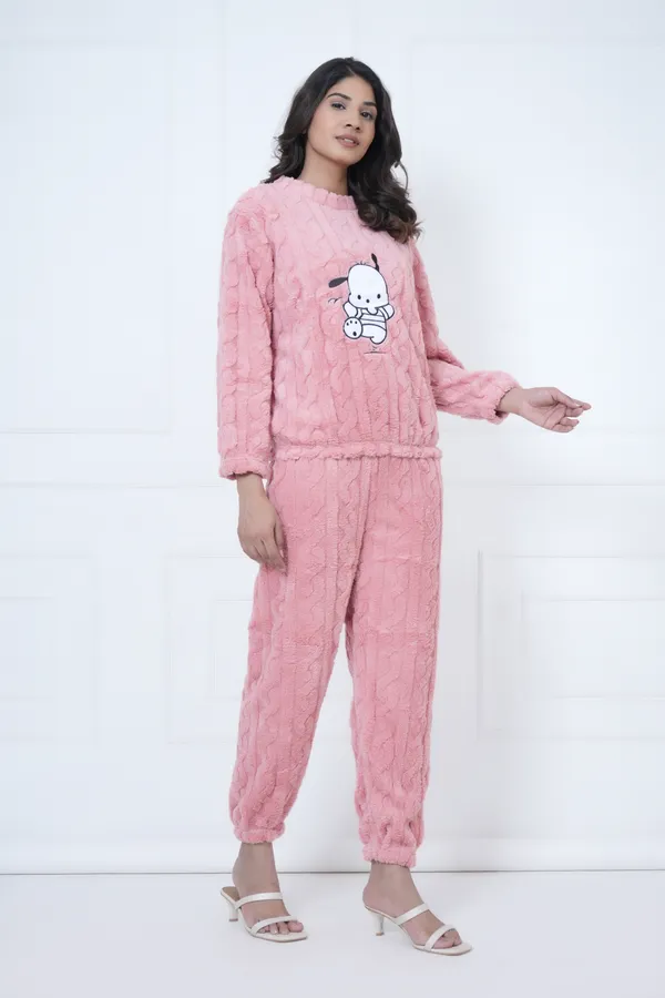Light_Pink_Peach_Winterwear_Night_Suit_For_Women