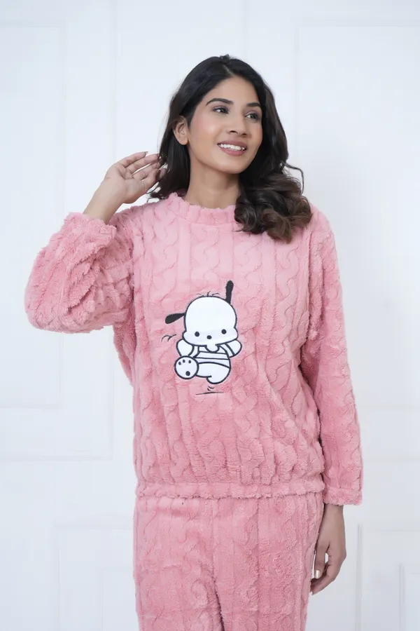 Light_Pink_Peach_Winterwear_Night_Suit_For_Women