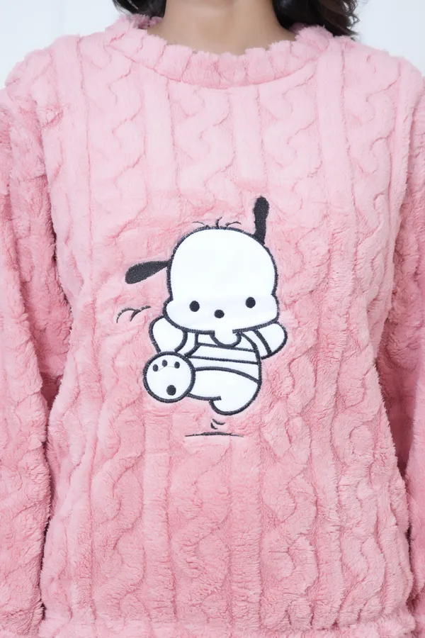Light_Pink_Peach_Winterwear_Night_Suit_For_Women