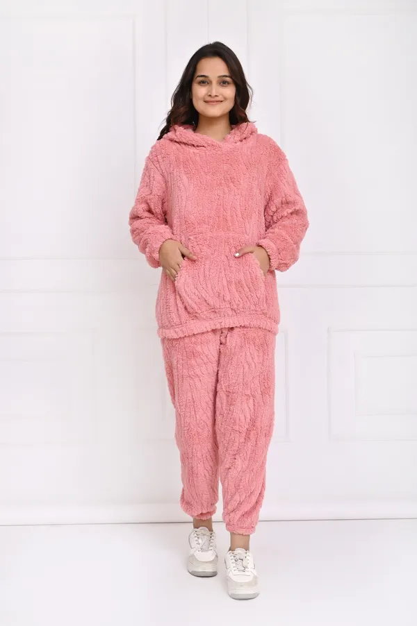Light_Pink_Peach_Winterwear_Night_Suit_With_Hoodie_For_Women