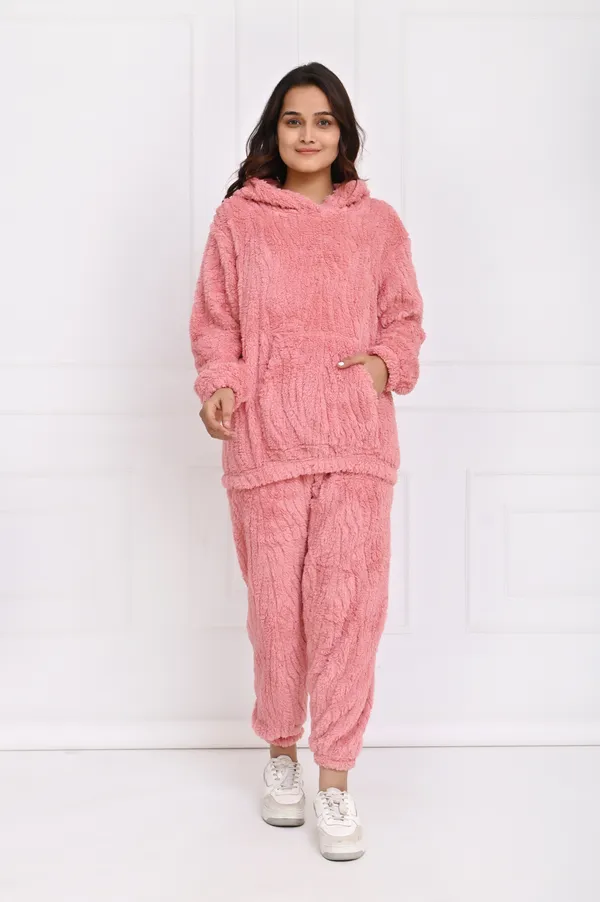 Light_Pink_Peach_Winterwear_Night_Suit_With_Hoodie_For_Women