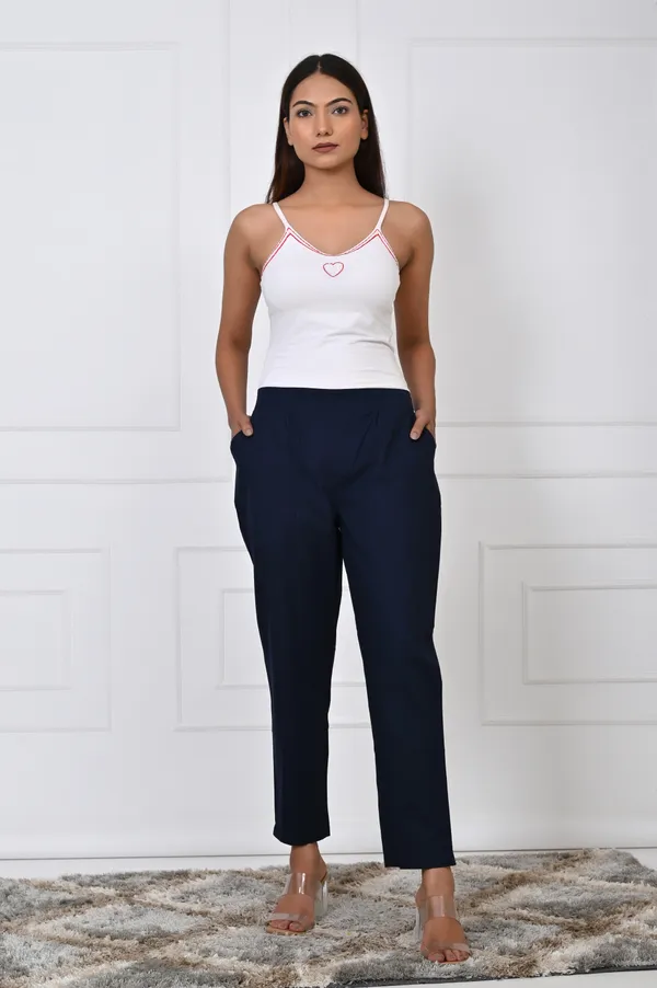 Navy_Blue_Cotton_Pant_For_Women