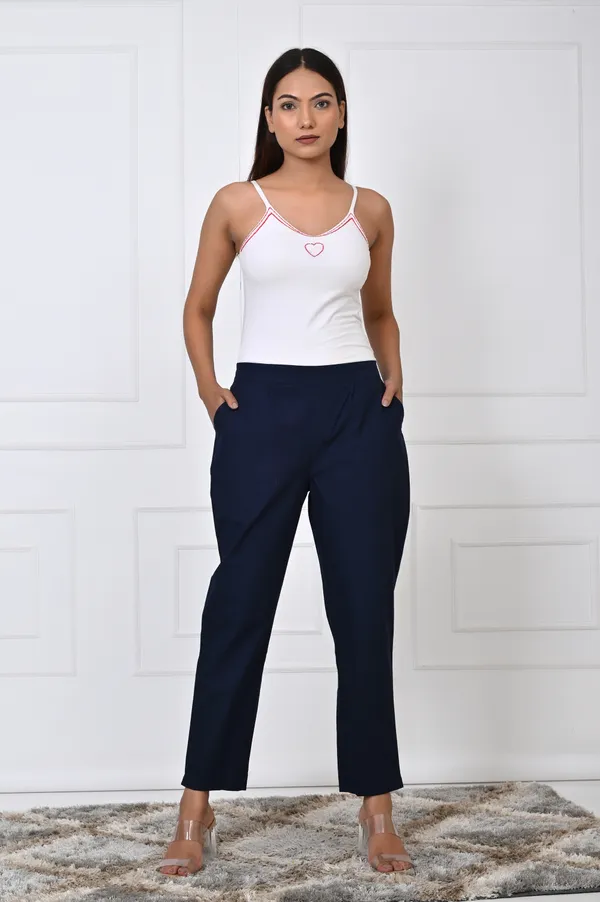 Navy_Blue_Cotton_Pant_For_Women
